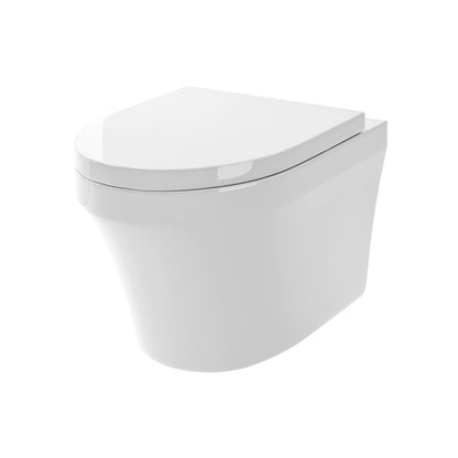 Hudson CPA027 Reed Luna White 360 x 530mm Wall Hung Pan And Soft Close Seat