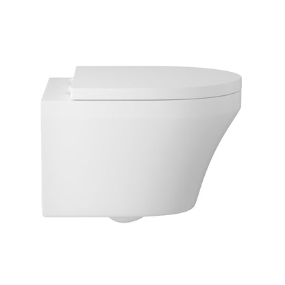Hudson CPA027 Reed Luna White 360 x 530mm Wall Hung Pan And Soft Close Seat