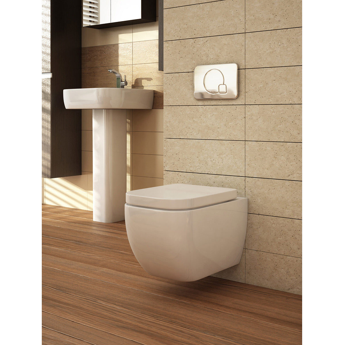 IMEX CH10100 Essence 500mm Wall Hung WC Bowl With Seat