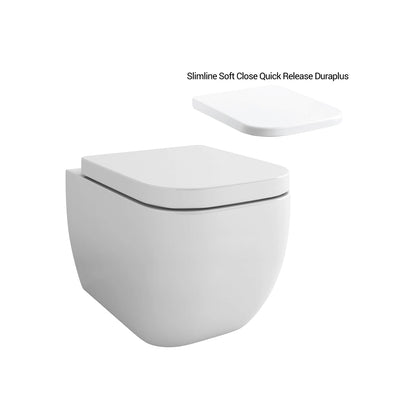 IMEX CH10100 Essence 500mm Wall Hung WC Bowl With Seat
