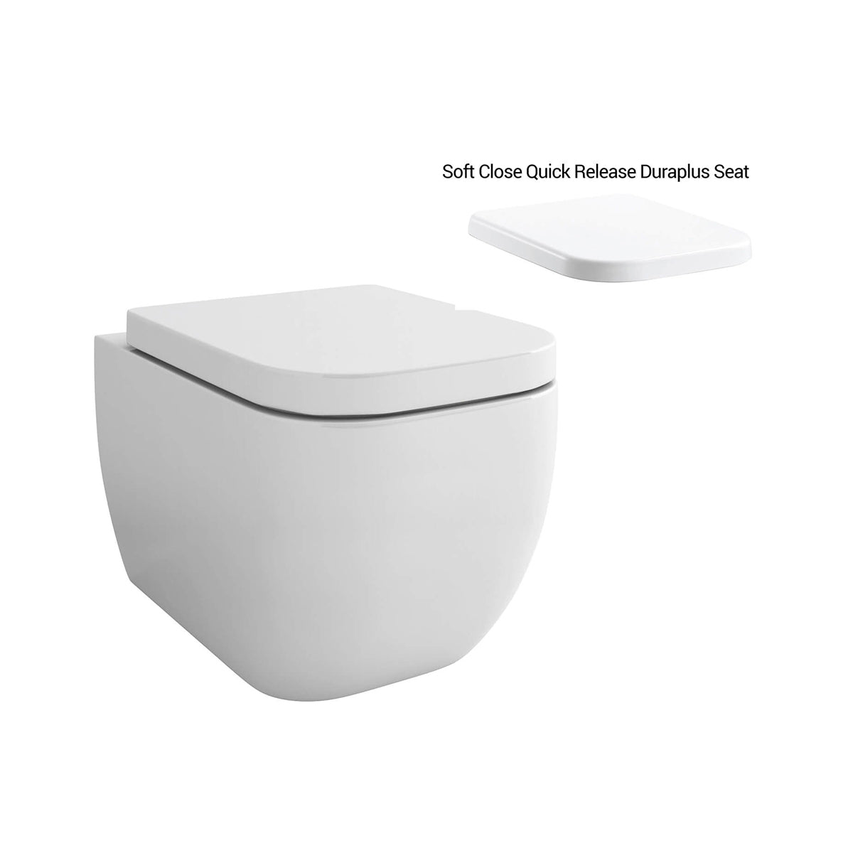 IMEX CH10100 Essence 500mm Wall Hung WC Bowl With Seat