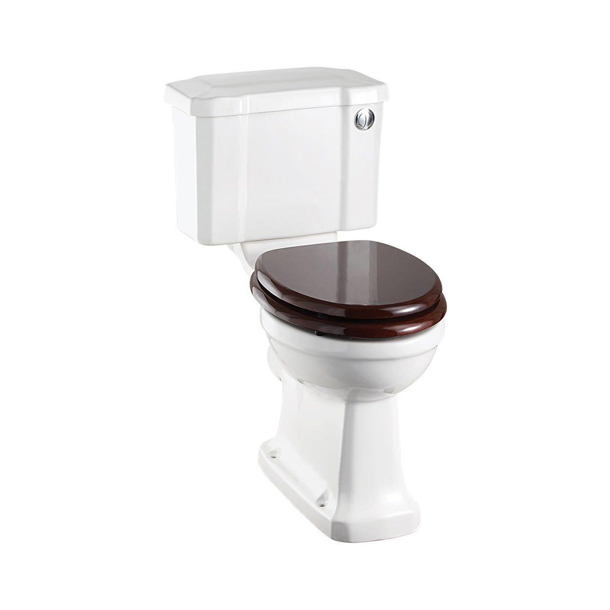 Burlington P5-C4 White Slimline Closed Coupled WC With Front Button Cistern €œ 730mm