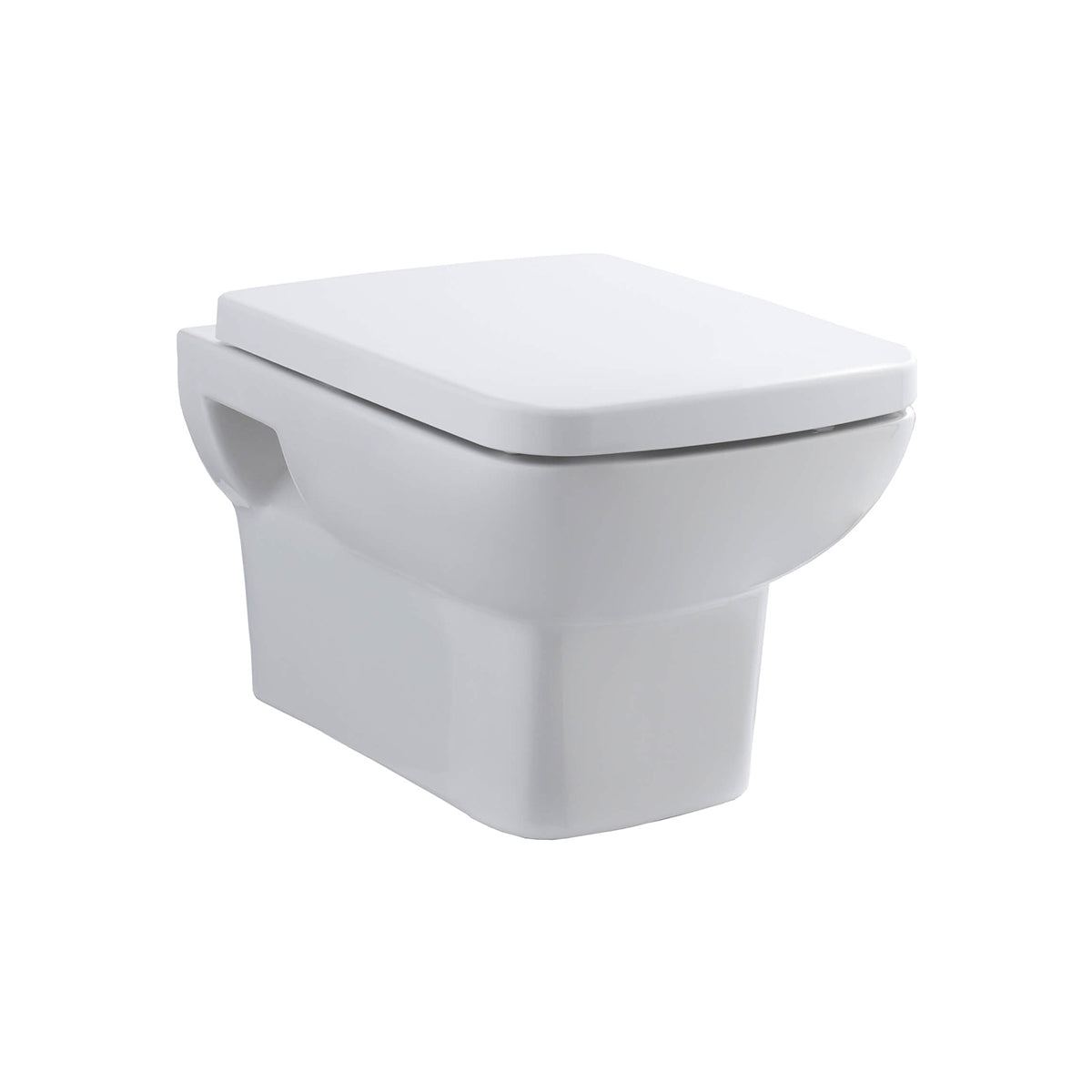Hudson CPA005 Reed Arlo 350 x 525mm Square Wall Hung Pan White And Soft Close Seat