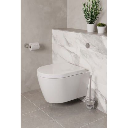 Saneux 66076 Uni Gloss White Wall Mounted WC Pan