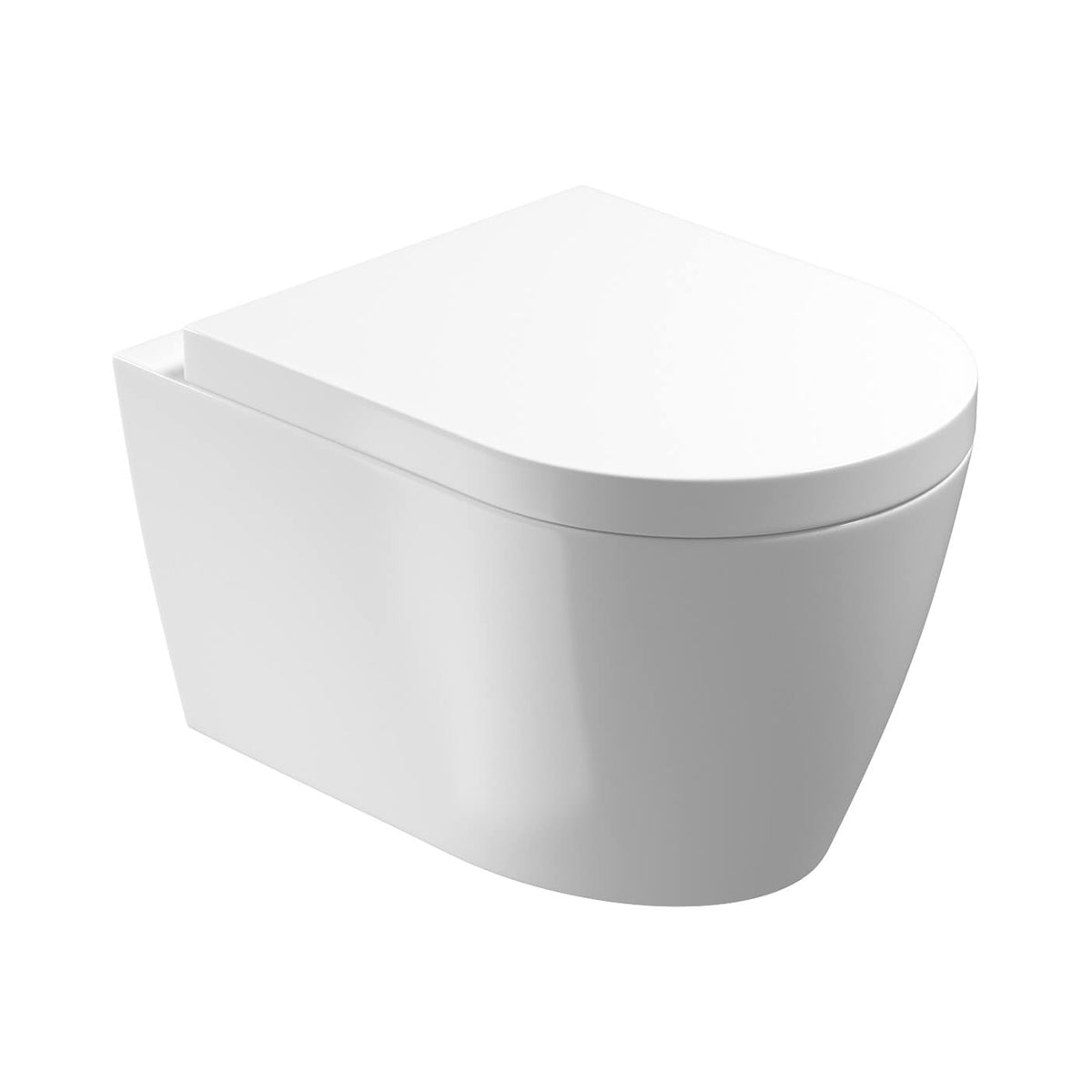 Saneux 66076 Uni Gloss White Wall Mounted WC Pan