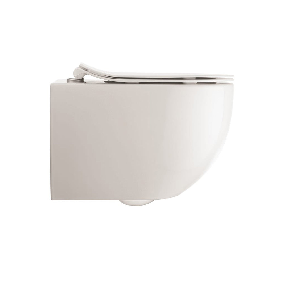 Crosswater GL6116CW Glide II White Wall Hung Rimless WC And Soft Close Seat