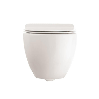 Crosswater GL6116CW Glide II White Wall Hung Rimless WC And Soft Close Seat