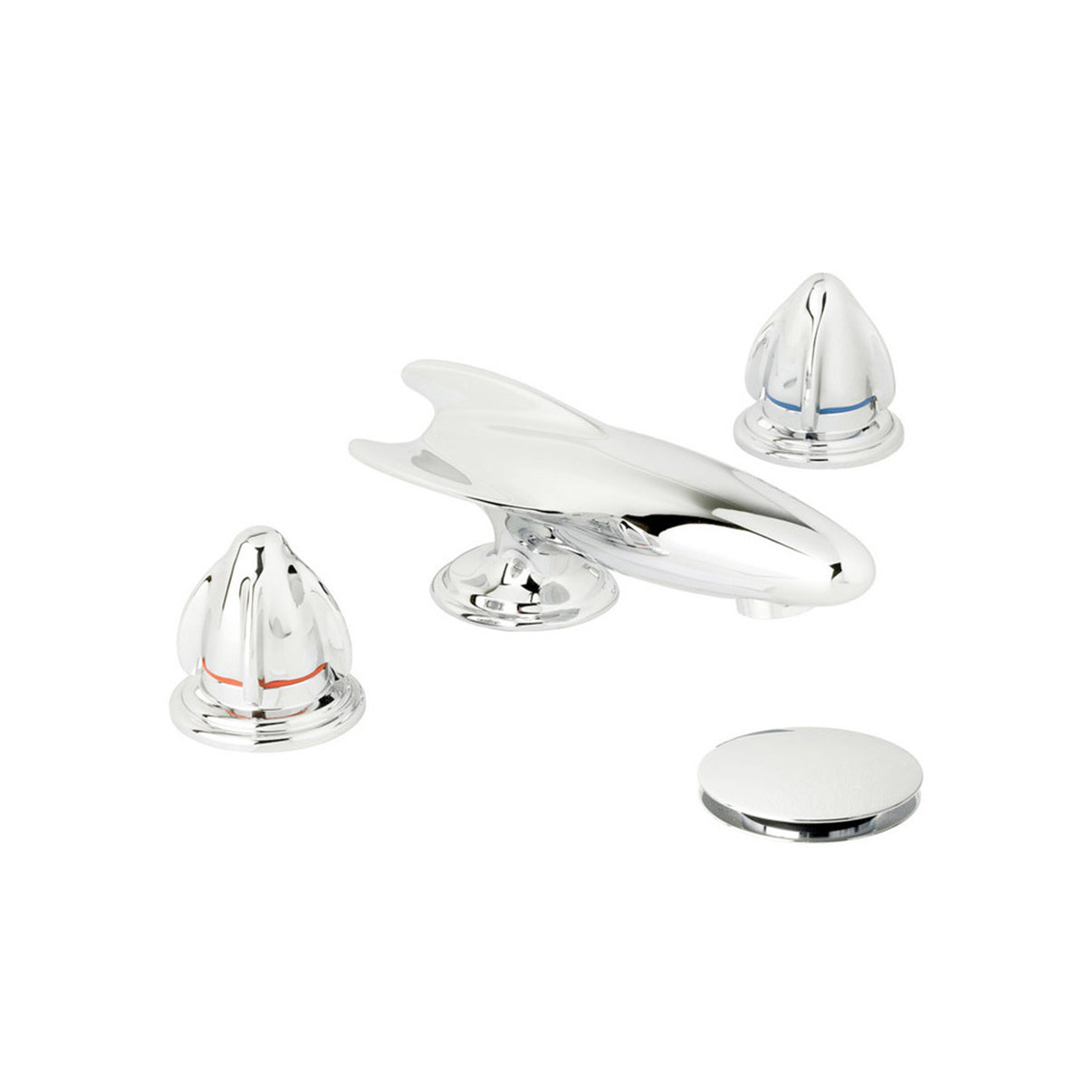 Lefroy Brooks Belle Aire basin mixer with click-up waste