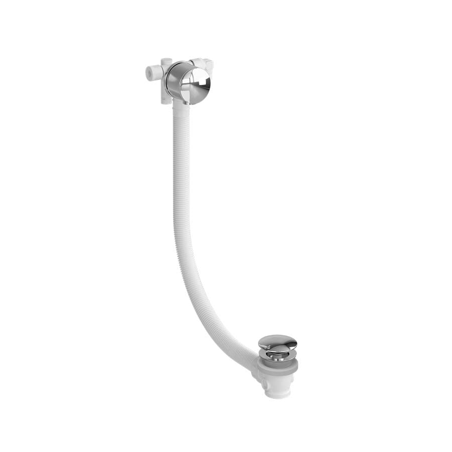 Burlington Riviera Overflow Bath Filler with Click Clack Waste