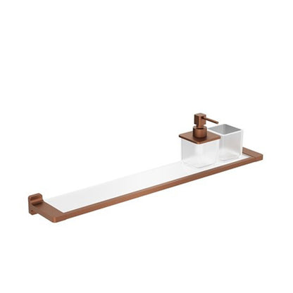 Crosswater Rotar Shelf 600mm with Soap Dispenser & Tumbler Holder