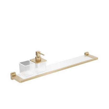 Crosswater Rotar Shelf 600mm with Soap Dispenser & Tumbler Holder