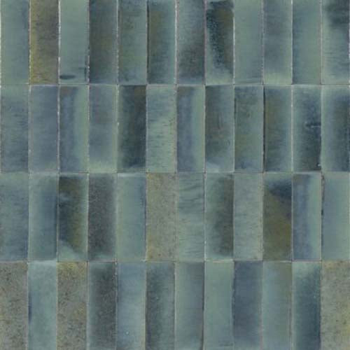 Luxe81 Watercolour Blue Gloss Tile 150x50x10mm RAWAT155BL