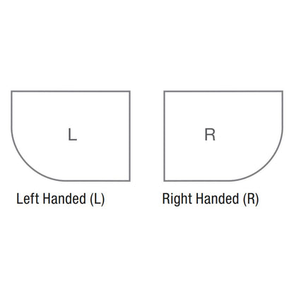 Merlyn Touchstone Standard Offset Quadrant Tray