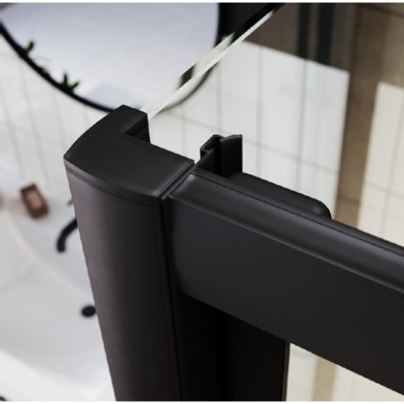 Luxe81 S6 Matt Black Bifold Shower Door