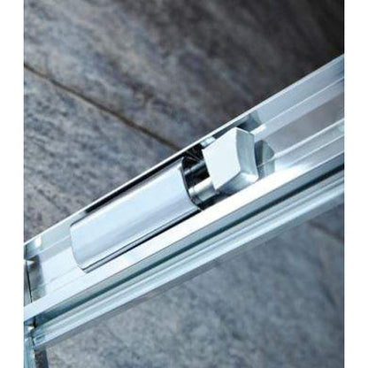 Luxe81 S6 Chrome Single Door Quadrant Shower Enclosure with Tray