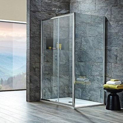 Luxe81 S6 Sliding Shower Door in Chrome