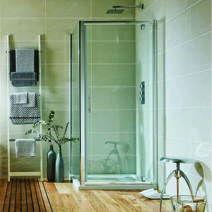 Luxe81 S6 Chrome Pivot Shower Door