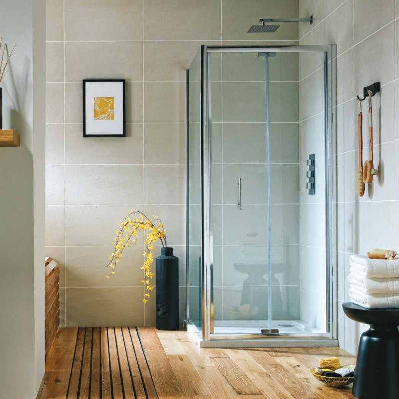 Luxe81 S6 Chrome Bifold Shower Door