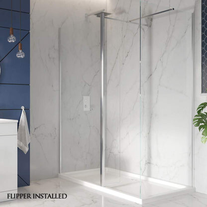 Luxe81 S8 Wetroom Shower Screen - Chrome