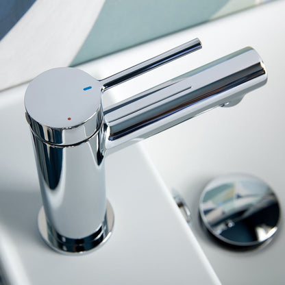 Vado Safari Lever Cold Start Mini Mono Basin Mixer with Universal Basin Waste