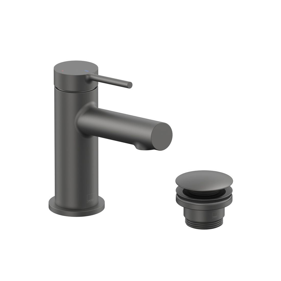 Vado Safari Lever Cold Start Mini Mono Basin Mixer with Universal Basin Waste