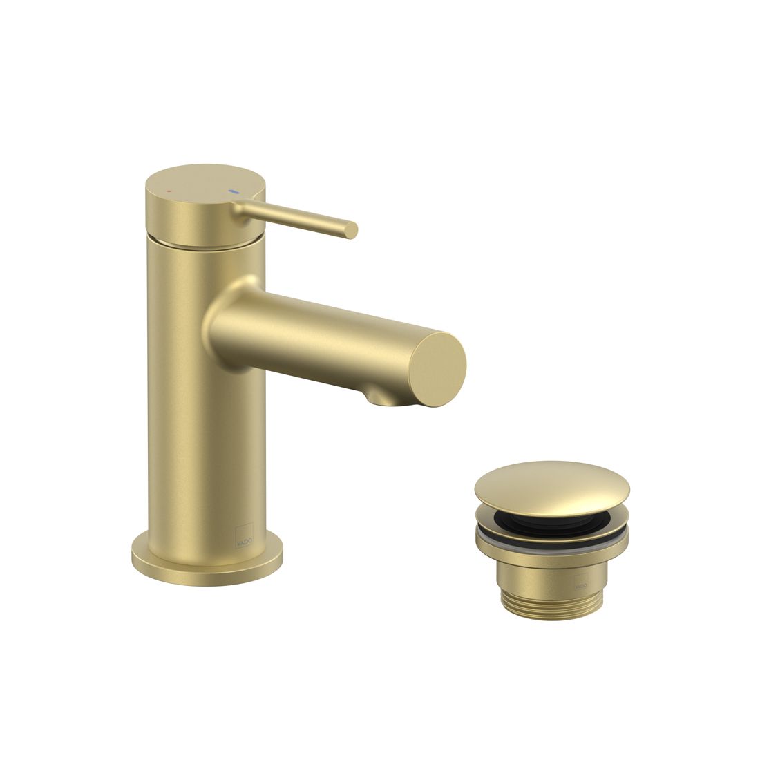 Vado Safari Lever Cold Start Mini Mono Basin Mixer with Universal Basin Waste