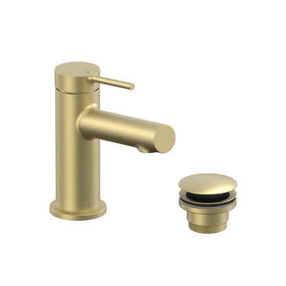Vado Safari Lever Cold Start Mini Mono Basin Mixer with Universal Basin Waste