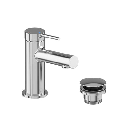 Vado Safari Lever Cold Start Mini Mono Basin Mixer with Universal Basin Waste