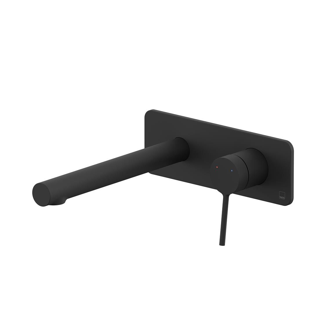 Vado Safari Lever Wall Mounted Basin Mixer with Square Backplate