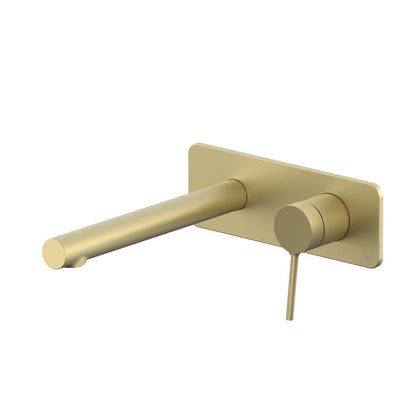 Vado Safari Lever Wall Mounted Basin Mixer with Square Backplate