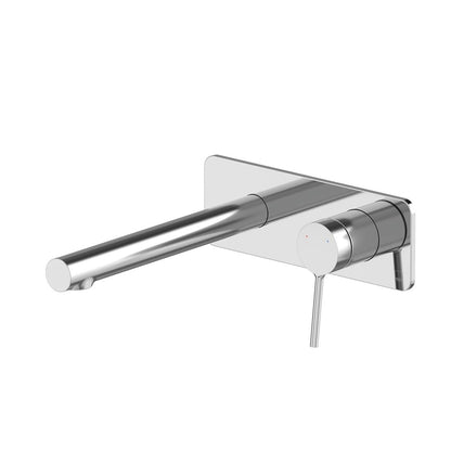 Vado Safari Lever Wall Mounted Basin Mixer for Low Pressure System with Square Backplate