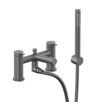 Vado Safari Lever Deck Mounted Bath Shower Mixer with Wall Mounted Shower Handset