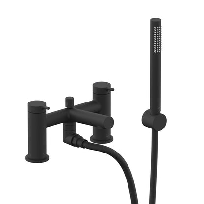 Vado Safari Lever Deck Mounted Bath Shower Mixer with Wall Mounted Shower Handset