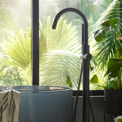 Vado Safari Lever Freestanding Bath Mixer Tap with Shower Handset