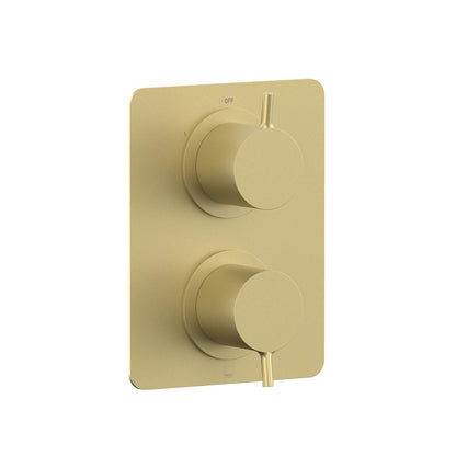 Vado Safari Lever 2 Outlet 2 Handle Concealed Thermostatic DX Valve