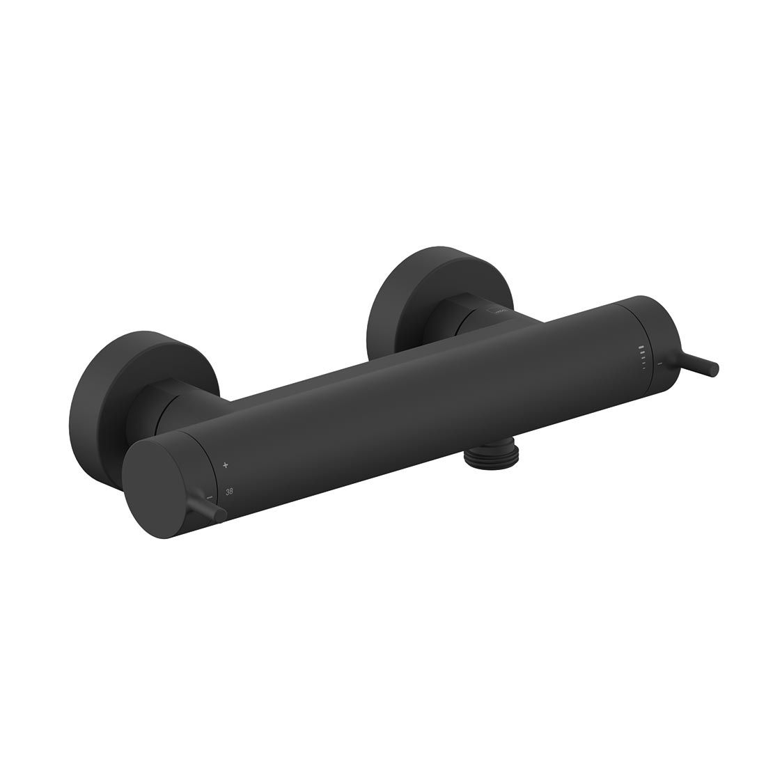 Vado Safari Lever Wall Mounted Exposed Thermostatic Shower Bar Valve with Easyfit Brackets