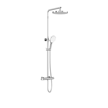 Vado Safari Lever Wall Mounted Exposed Thermostatic Shower Column with MF Handset and Easyfit Brackets
