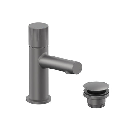 Vado Safari Leverless Cold Start Mini Mono Basin Mixer for Low Pressure System with Universal Basin Waste
