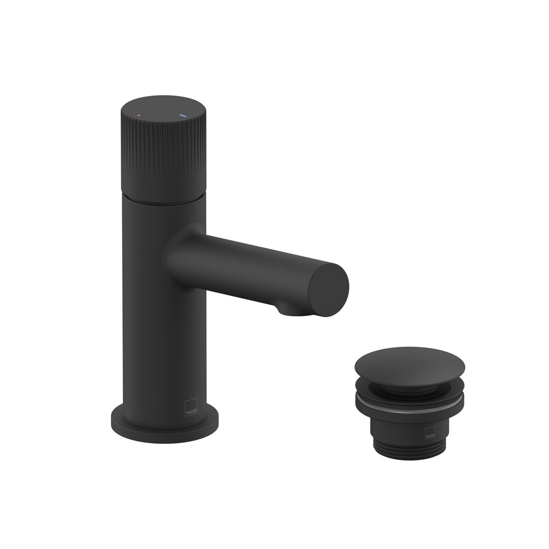 Vado Safari Leverless Cold Start Mini Mono Basin Mixer for Low Pressure System with Universal Basin Waste