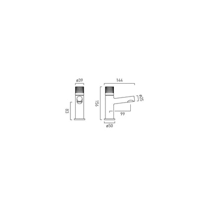 Vado Safari Leverless Cold Start Mini Mono Basin Mixer