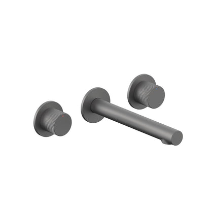 Vado Safari Leverless Three Hole Wall Mounted Basin Mixer for Low Pressure System