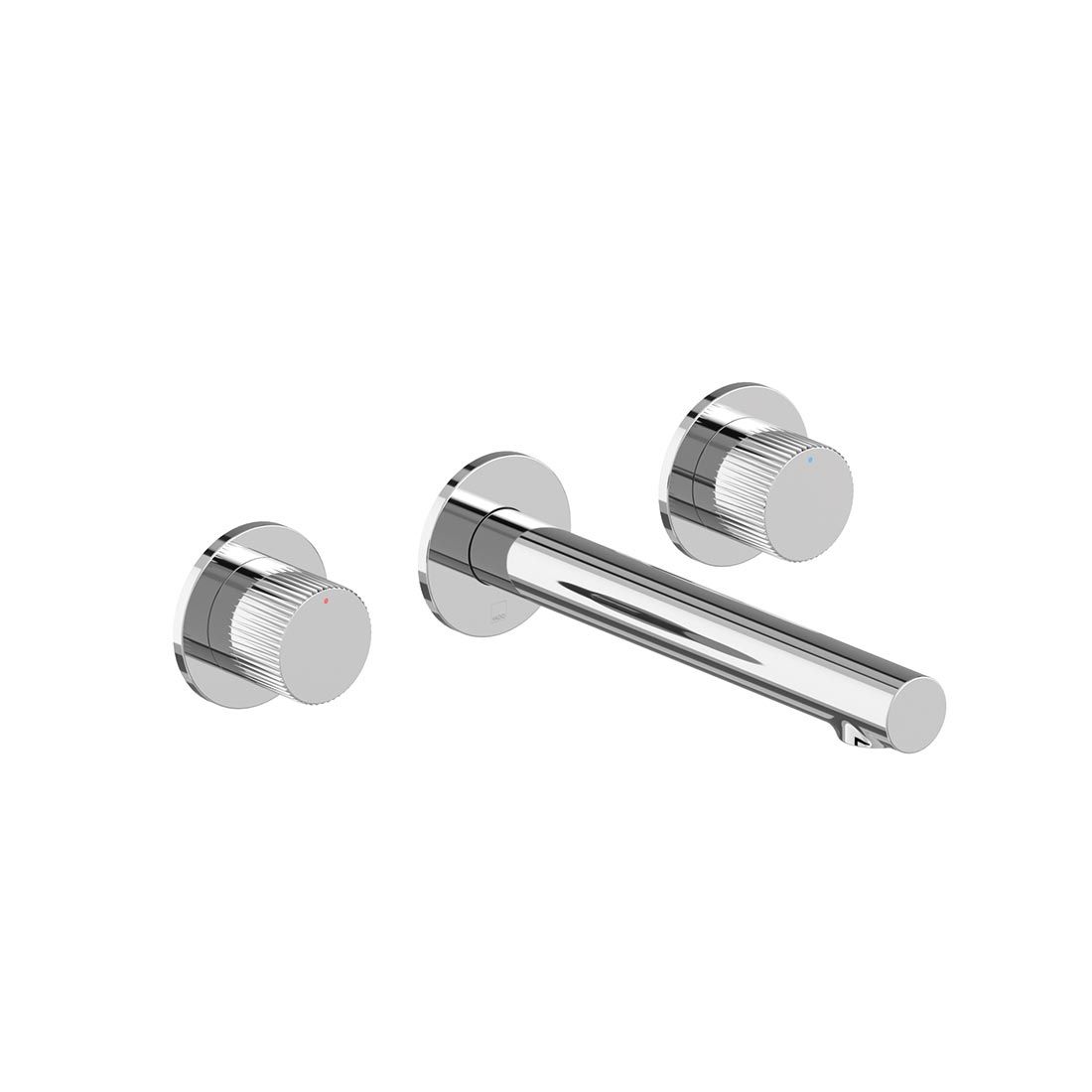 Vado Safari Leverless Three Hole Wall Mounted Basin Mixer for Low Pressure System