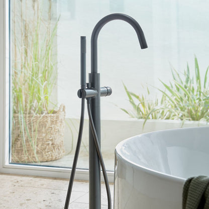 Vado Safari Leverless Freestanding Bath Mixer Tap with Shower Handset