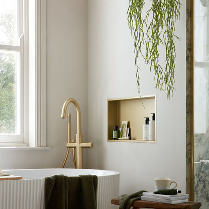Vado Safari Leverless Freestanding Bath Mixer Tap with Shower Handset