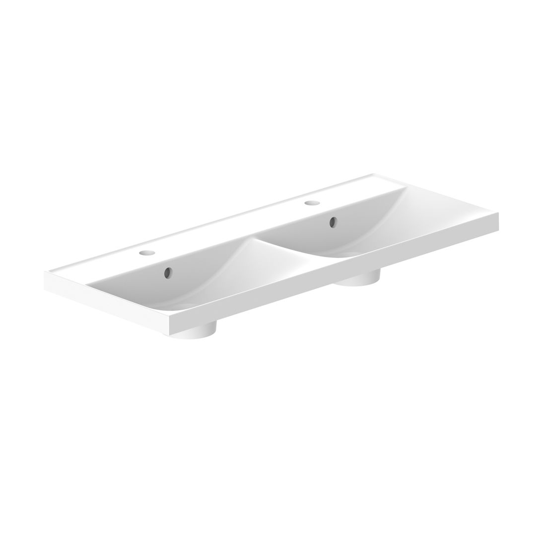 Vado Safari Mineral Cast Double Vanity Basin