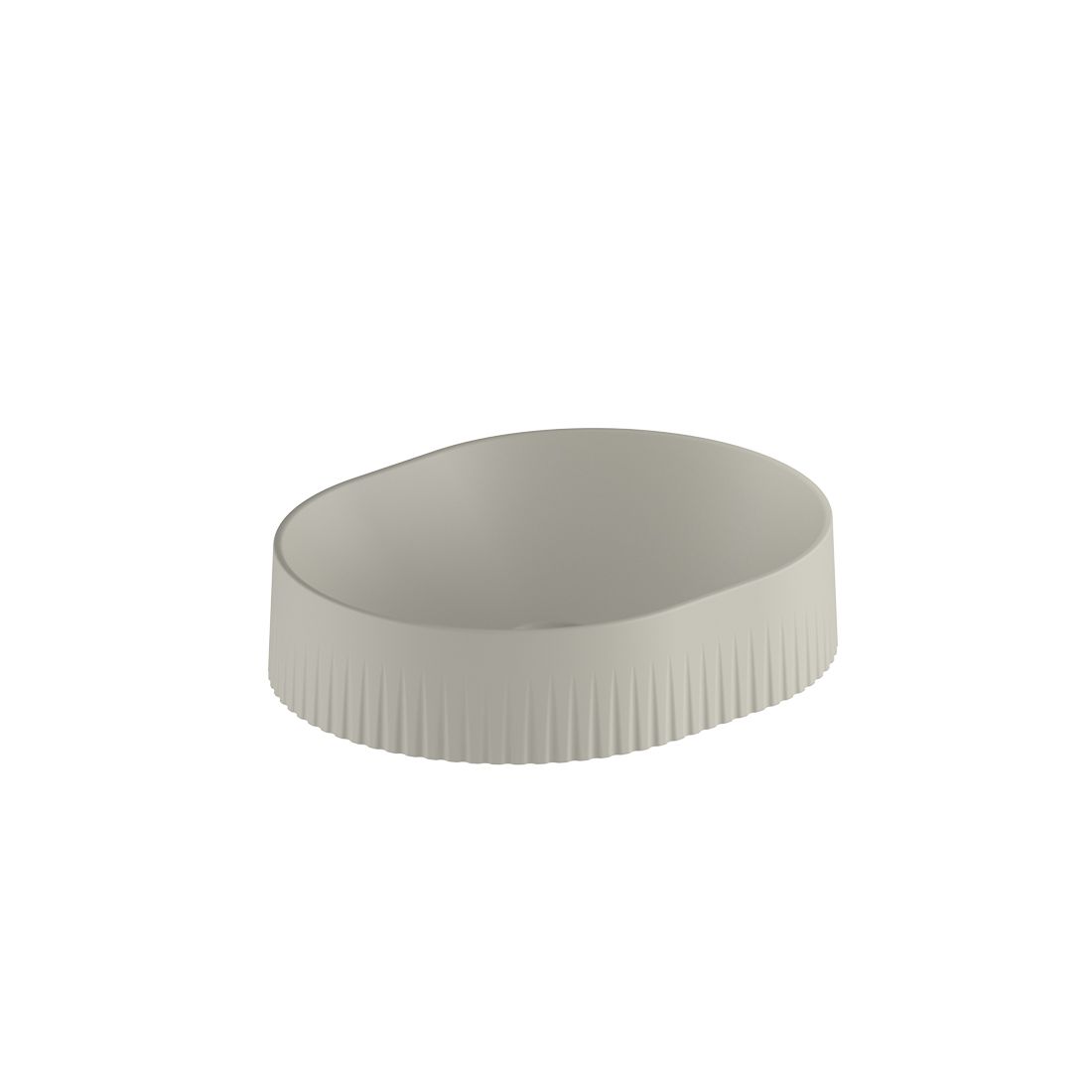 Vado Safari Fluted Countertop Basin - Round