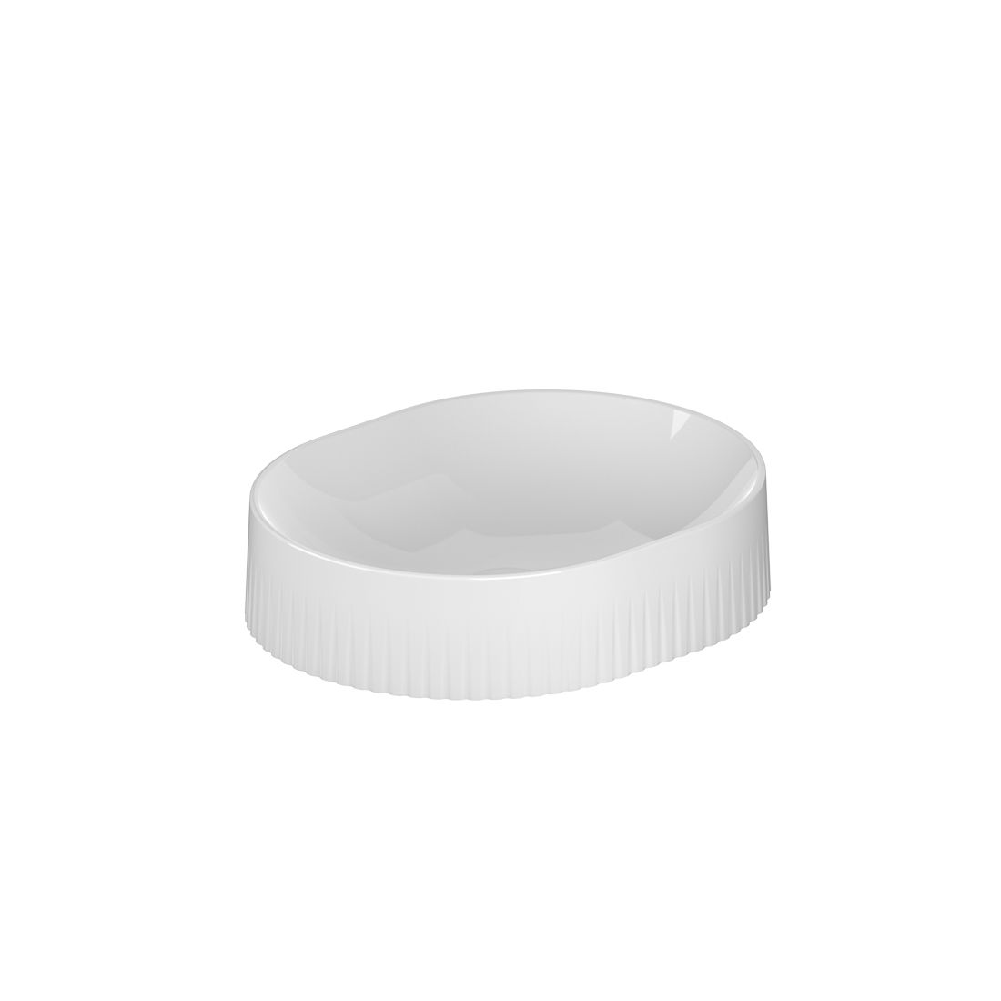 Vado Safari Fluted Countertop Basin - Round