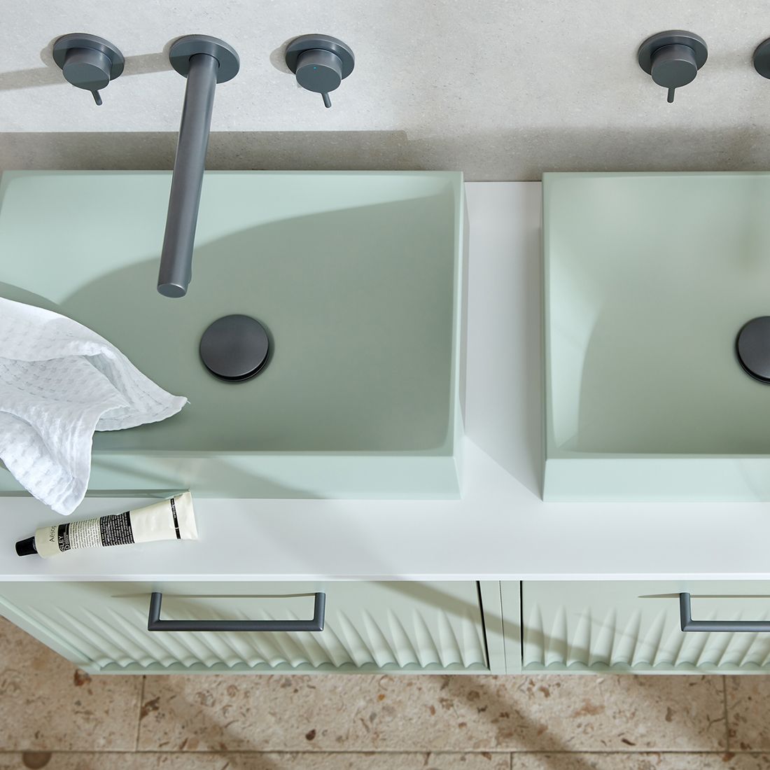 Vado Safari Smooth Countertop Basin - Square