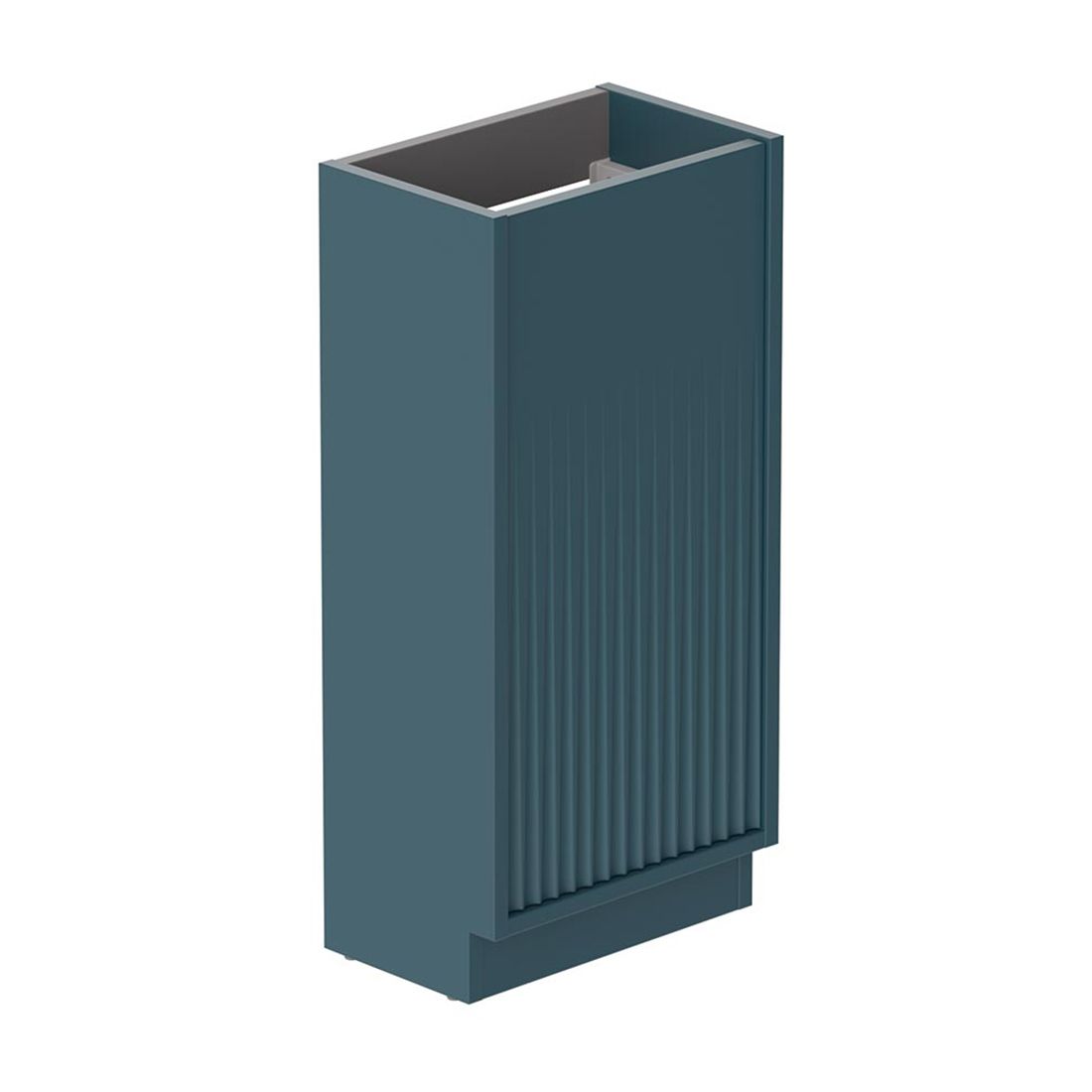 Vado Safari 400mm Fluted Cloakroom unit - Floor Mounted, Left Pull