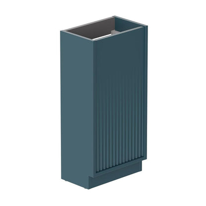 Vado Safari 400mm Fluted Cloakroom unit - Floor Mounted, Left Pull